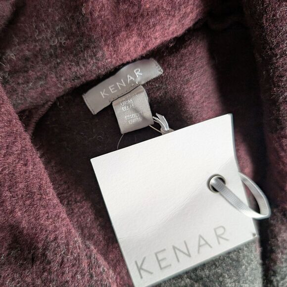 NWT Kenar Wool Jacket Lightweight Sweater Buffalo Plaid Winter Cozy Size M - Picture 9 of 9
